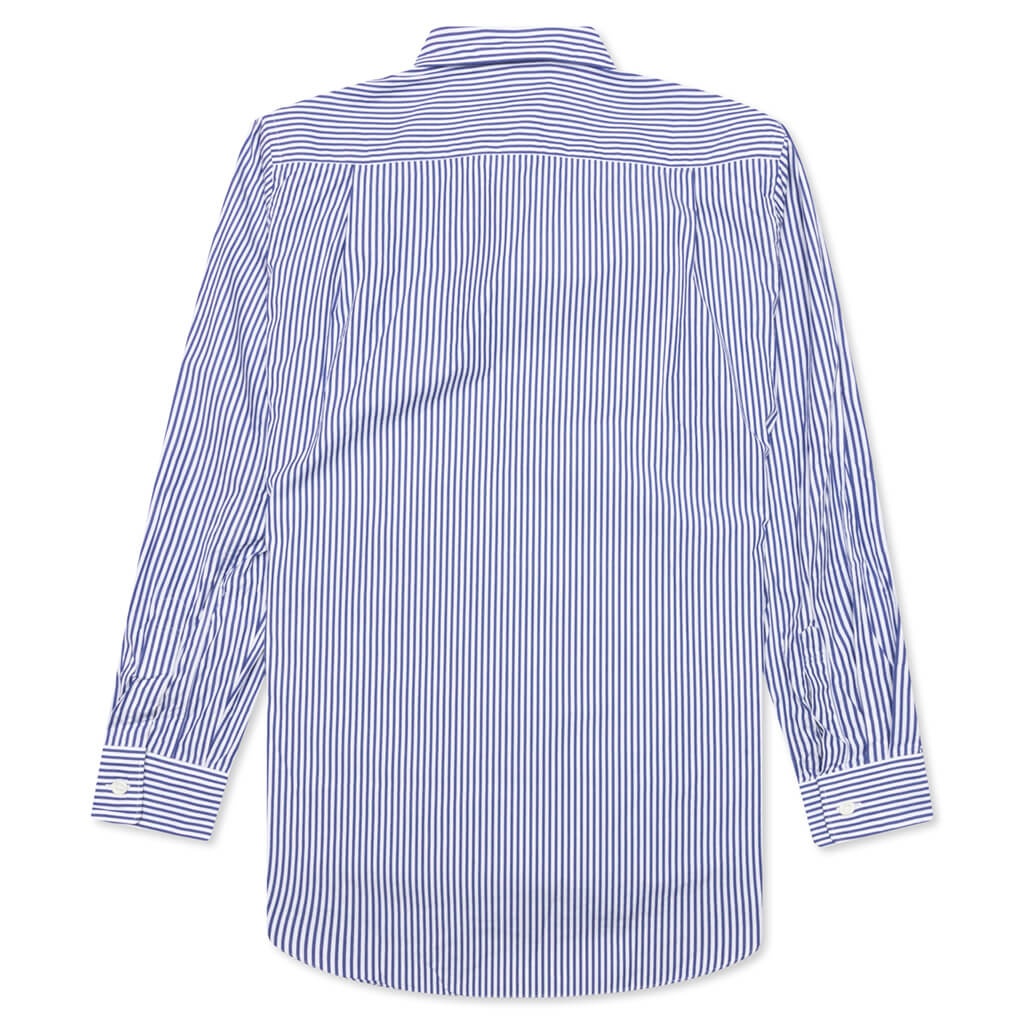 COMME DES GARCONS PLAY X THE ARTIST INVADER BROAD STRIPED SHIRT - STRIPE A - 2