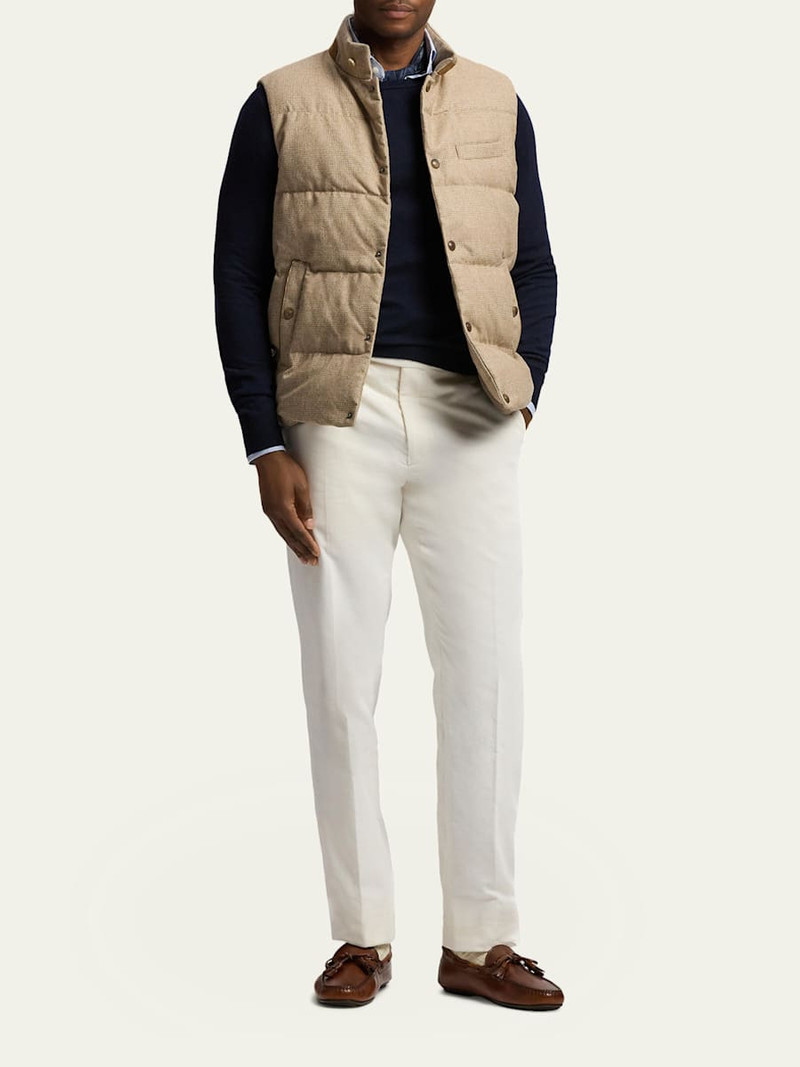 Ralph Lauren Men's Whitwell Plaid Wool Down Vest outlook