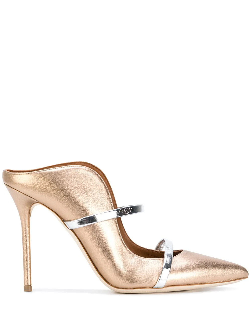 Maureen 100mm leather mules - 1