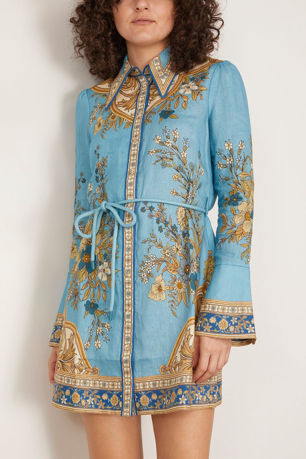 Cassie Mini Dress in Blue - 3