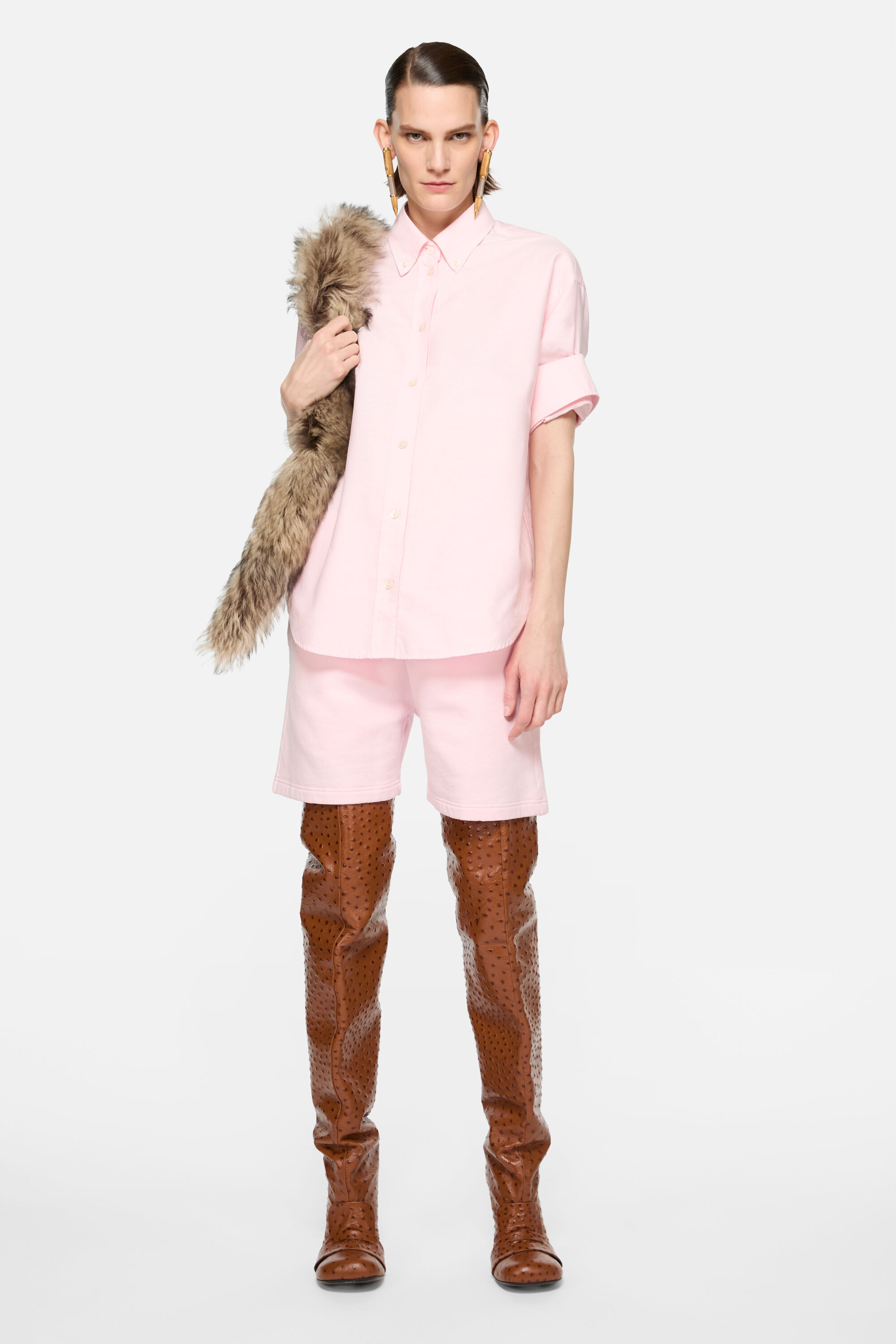 Button-up shirt - Pink - 2