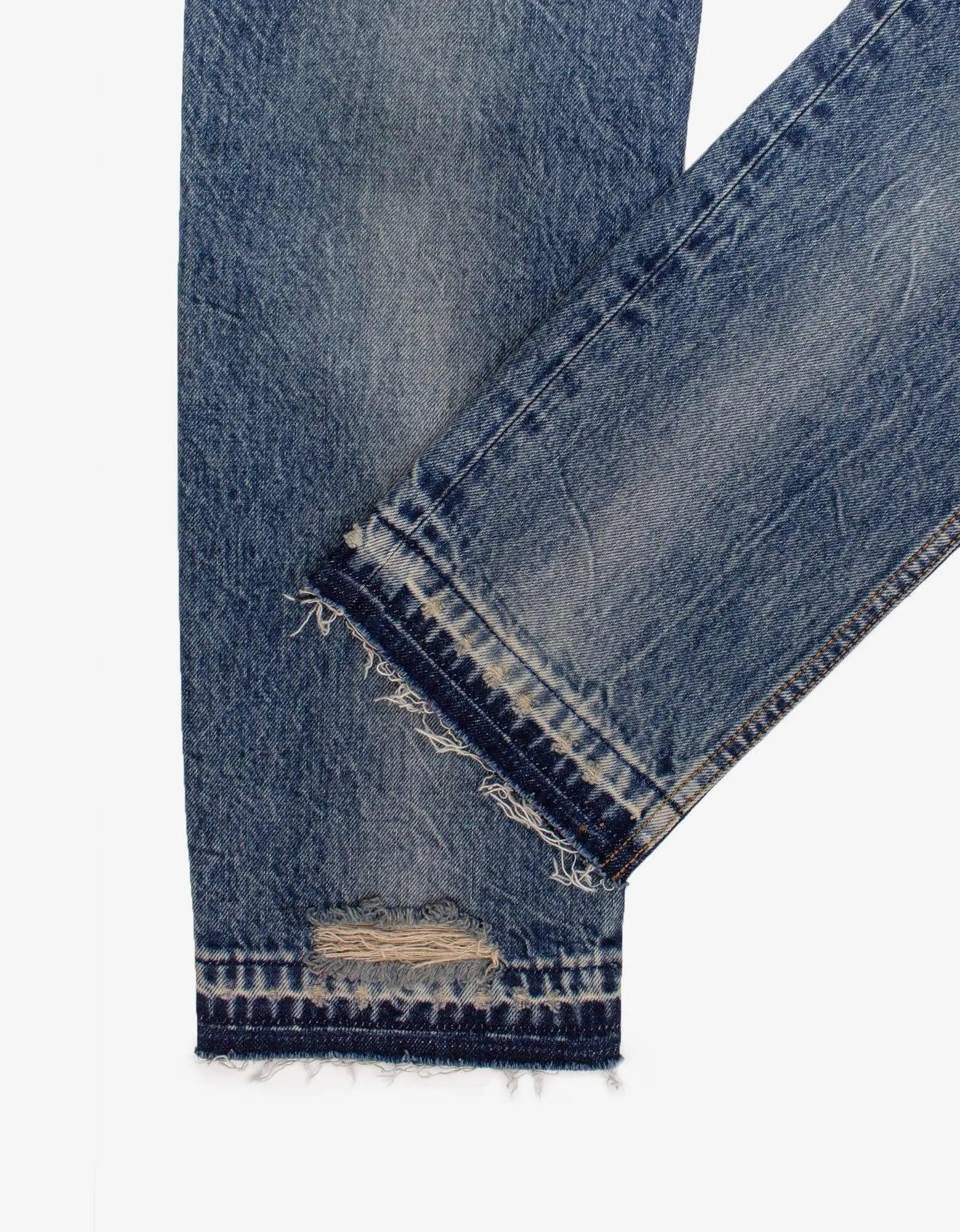 Palm Angels Light Blue Malibu Distressed Jeans - 6