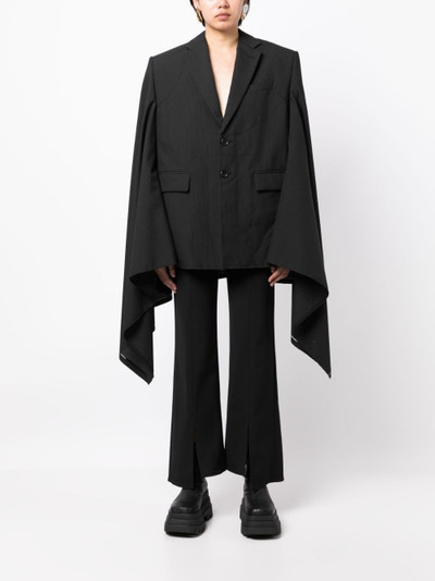 Junya Watanabe oversized-sleeves blazer outlook