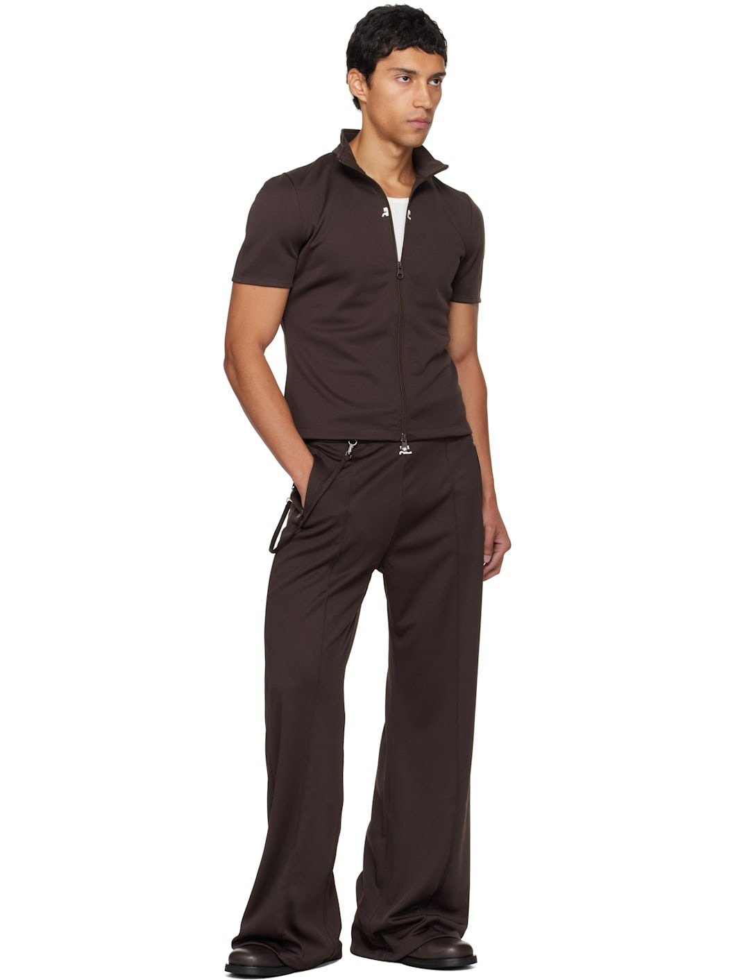 Brown Interlock Tracksuit Top - 4