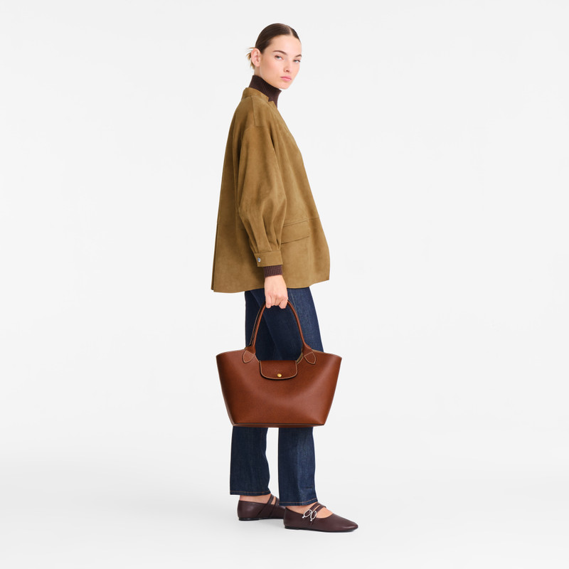 Longchamp Épure Shoulder bag Brown - Leather outlook