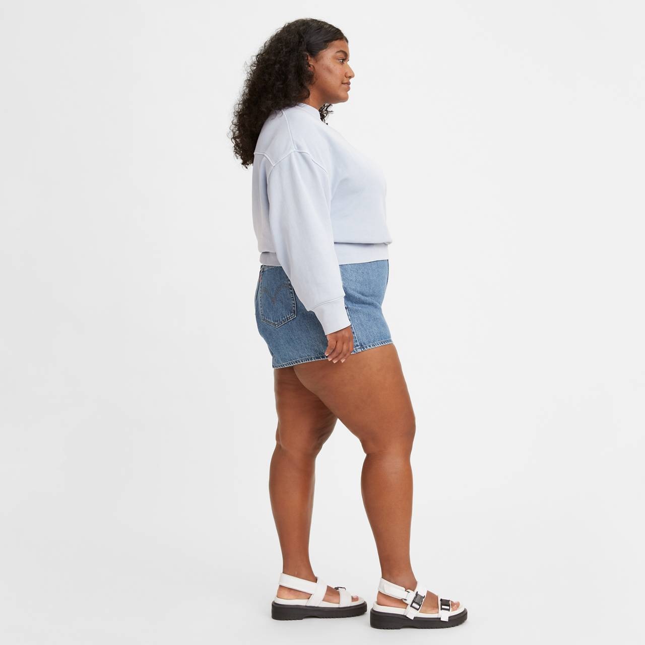 HIGH WAISTED MOM WOMEN'S SHORTS (PLUS SIZE) - 3