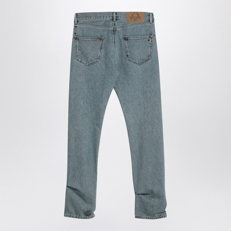 Moschino Light Blue Denim Jeans With Rivets Women - 2