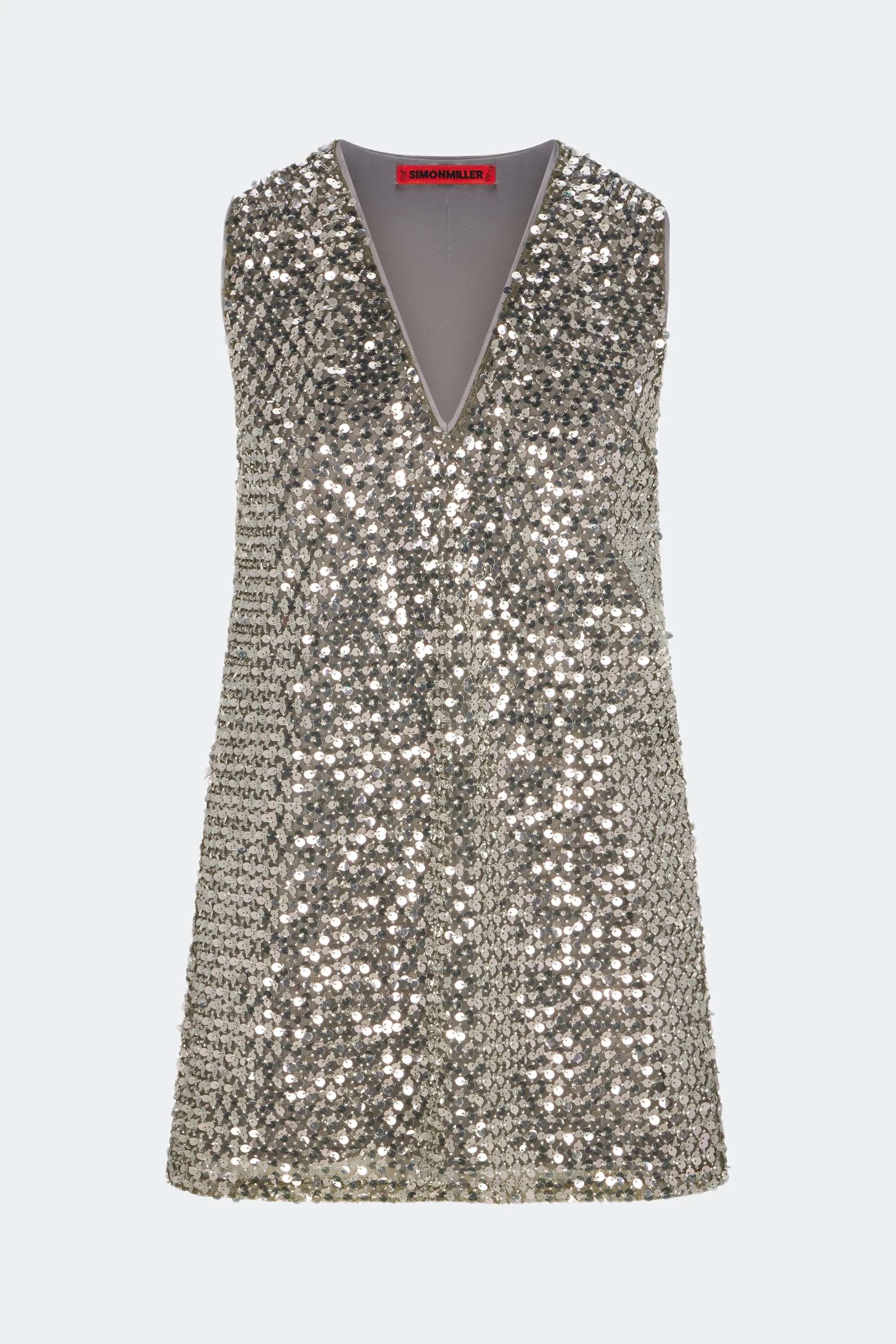 Fountain Sequin Dress in Satellite Silver - 1