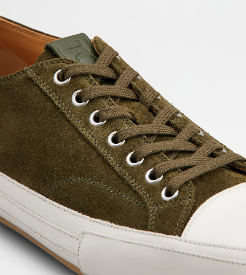 SNEAKERS IN SUEDE - GREEN 5