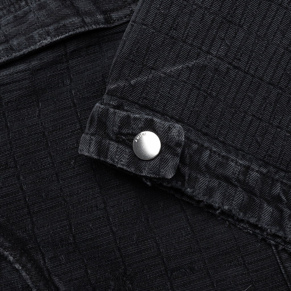 JACQUARD CARPENTER JEAN - FADED BLACK - 4