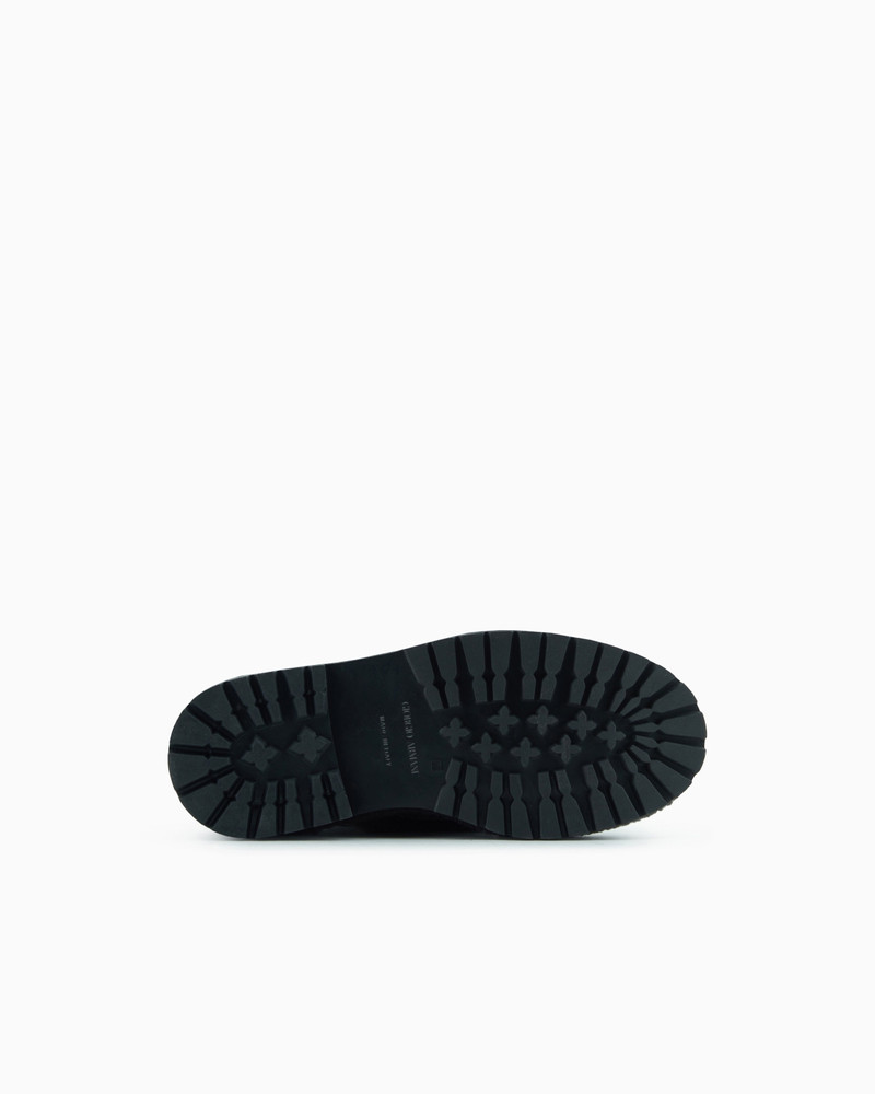 GIORGIO ARMANI NEVE SUEDE AND SHEARLING SHEEPSKIN ANKLE BOOTS 5