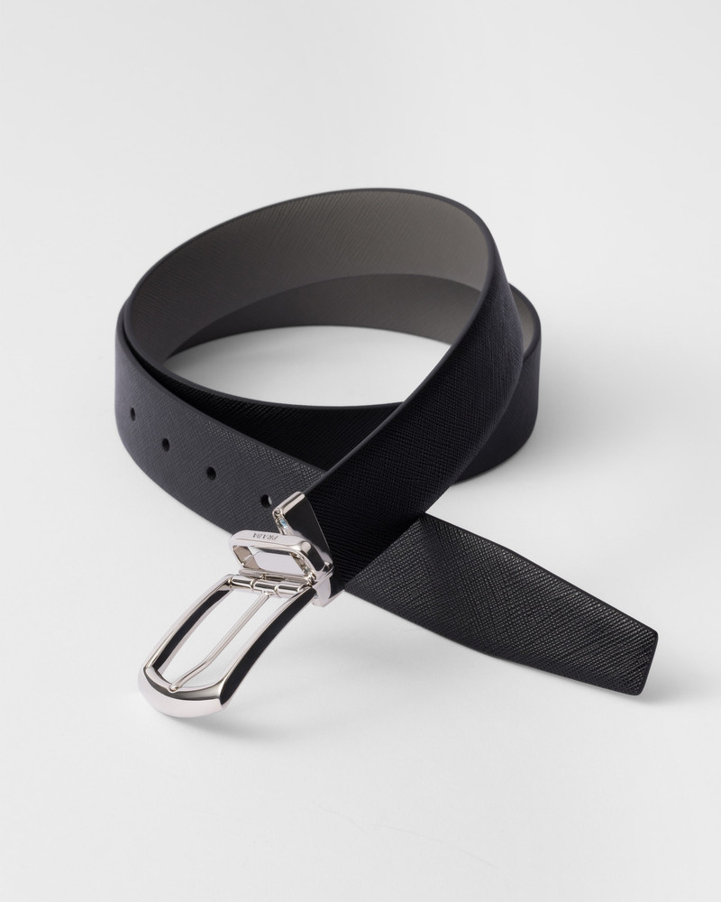 Reversible Saffiano leather belt 2