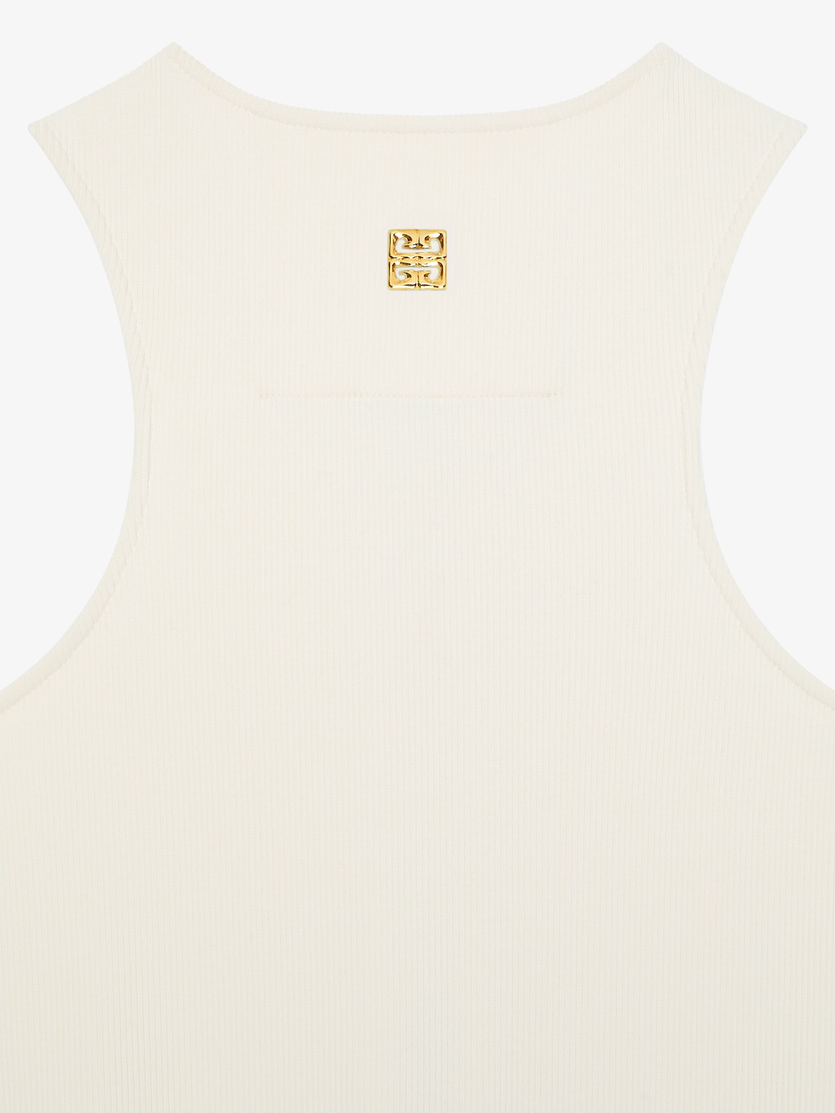TANK DRESS IN COTTON WITH LACES - 5
