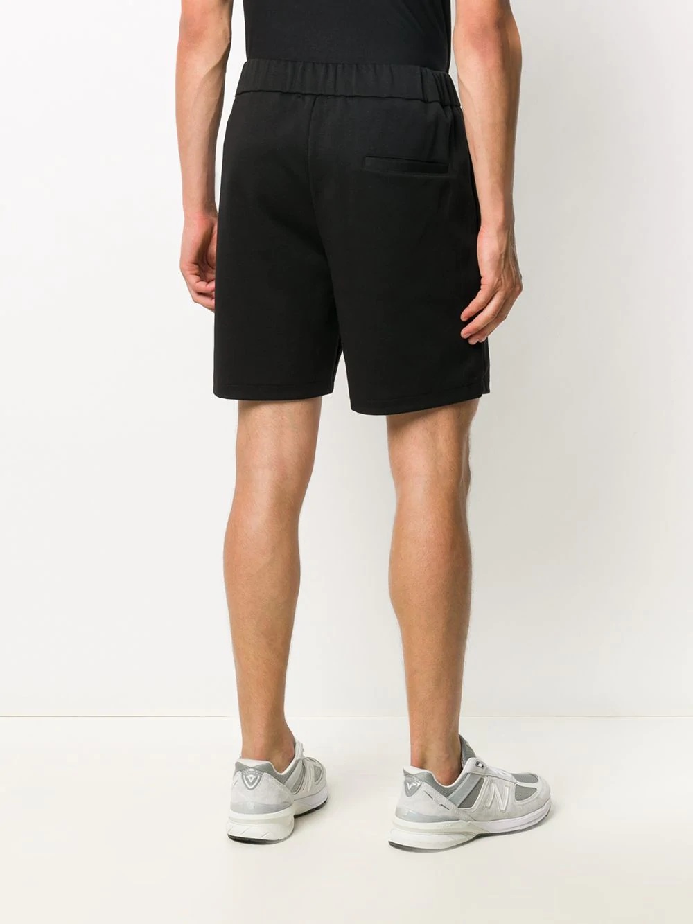 drawstring track shorts - 4