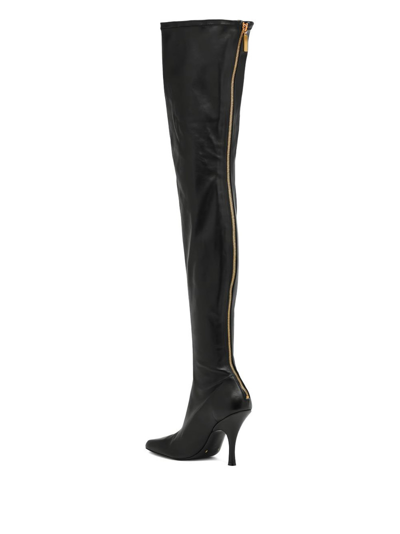 KHAITE 100mm Eva zip-detail over-the-knee boots outlook