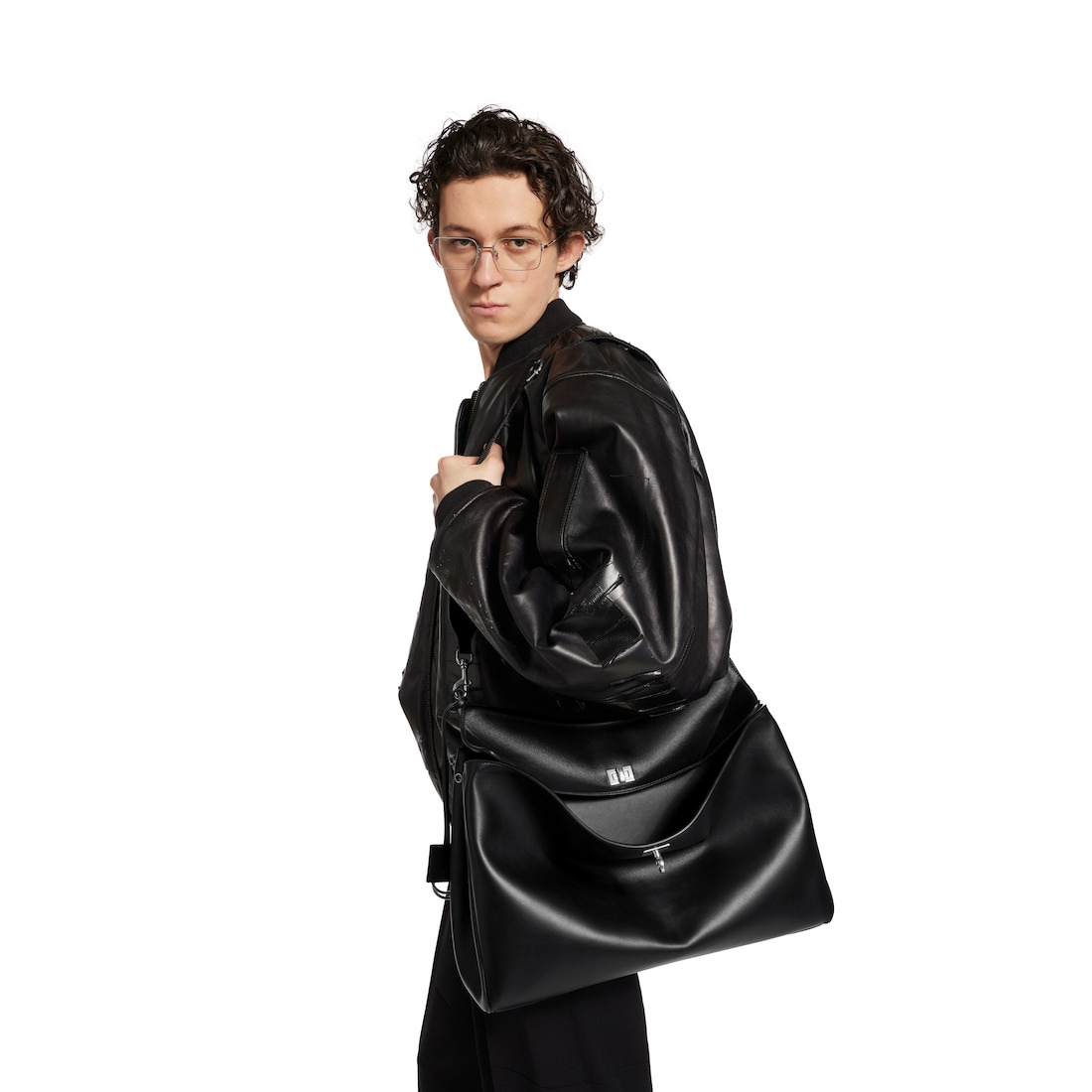 Men's Rodeo Messenger Bag in Black - 8