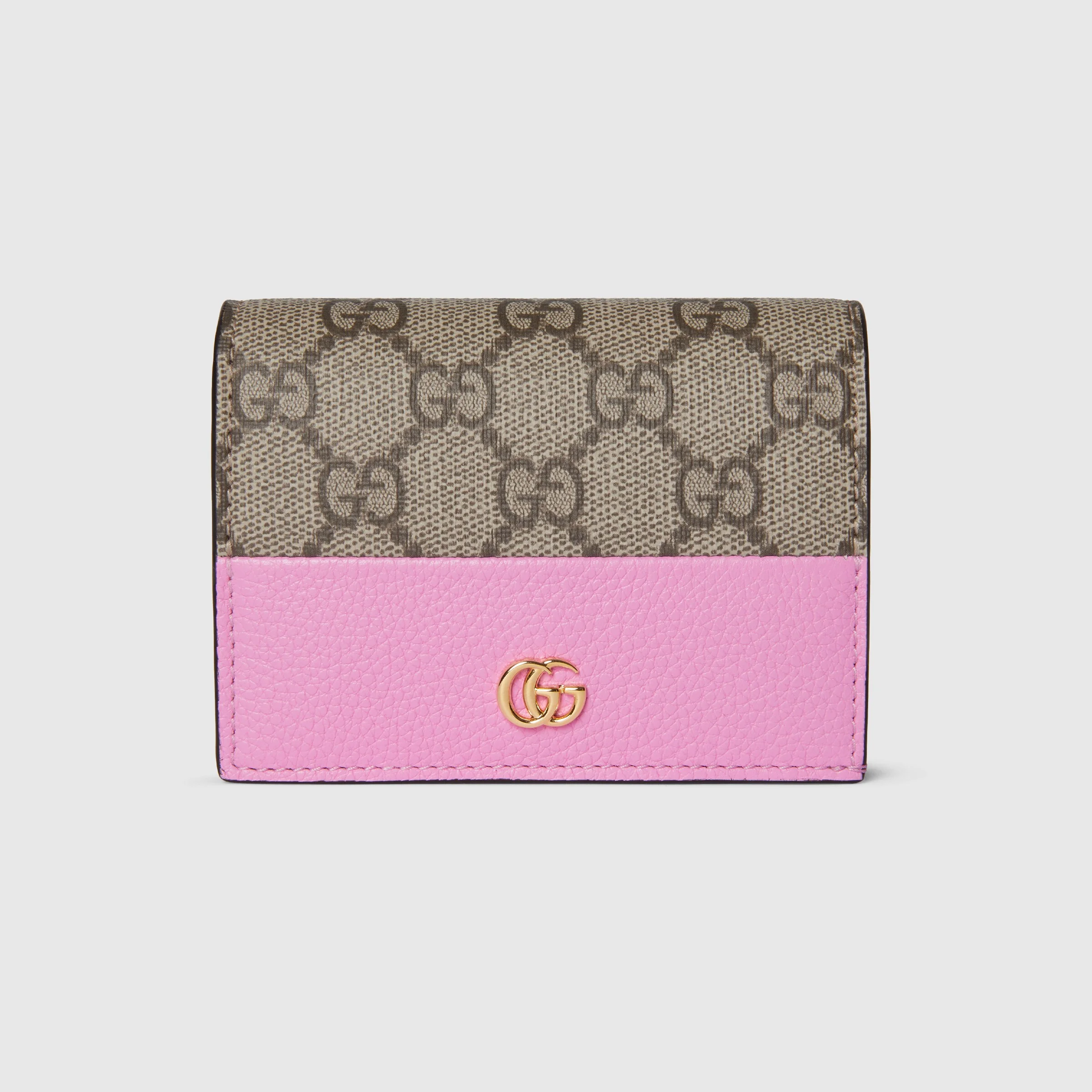 Bi-color GG Marmont small wallet - 1