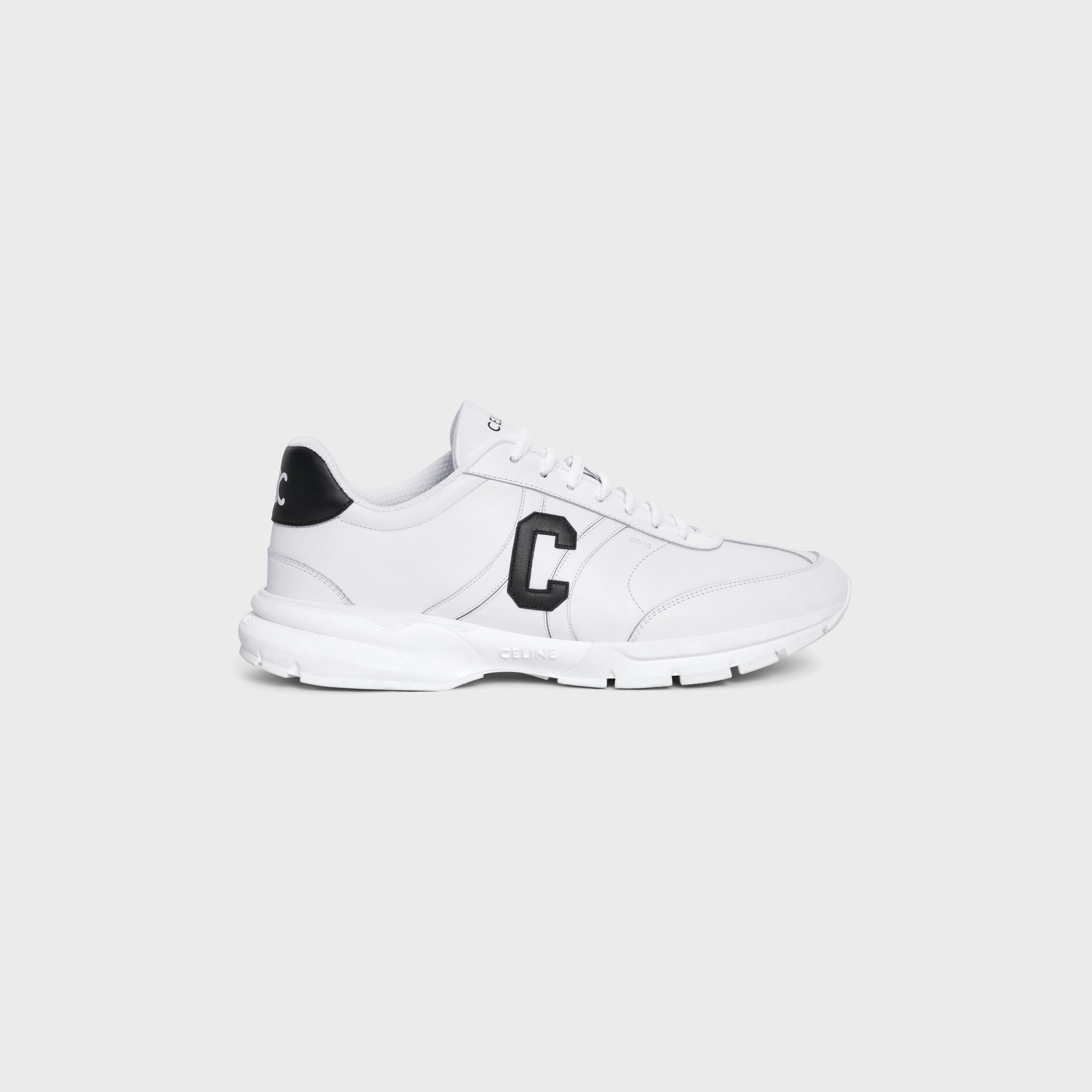 CELINE RUNNER CR-02 LOW LACE-UP SNEAKER in CALFSKIN - 1