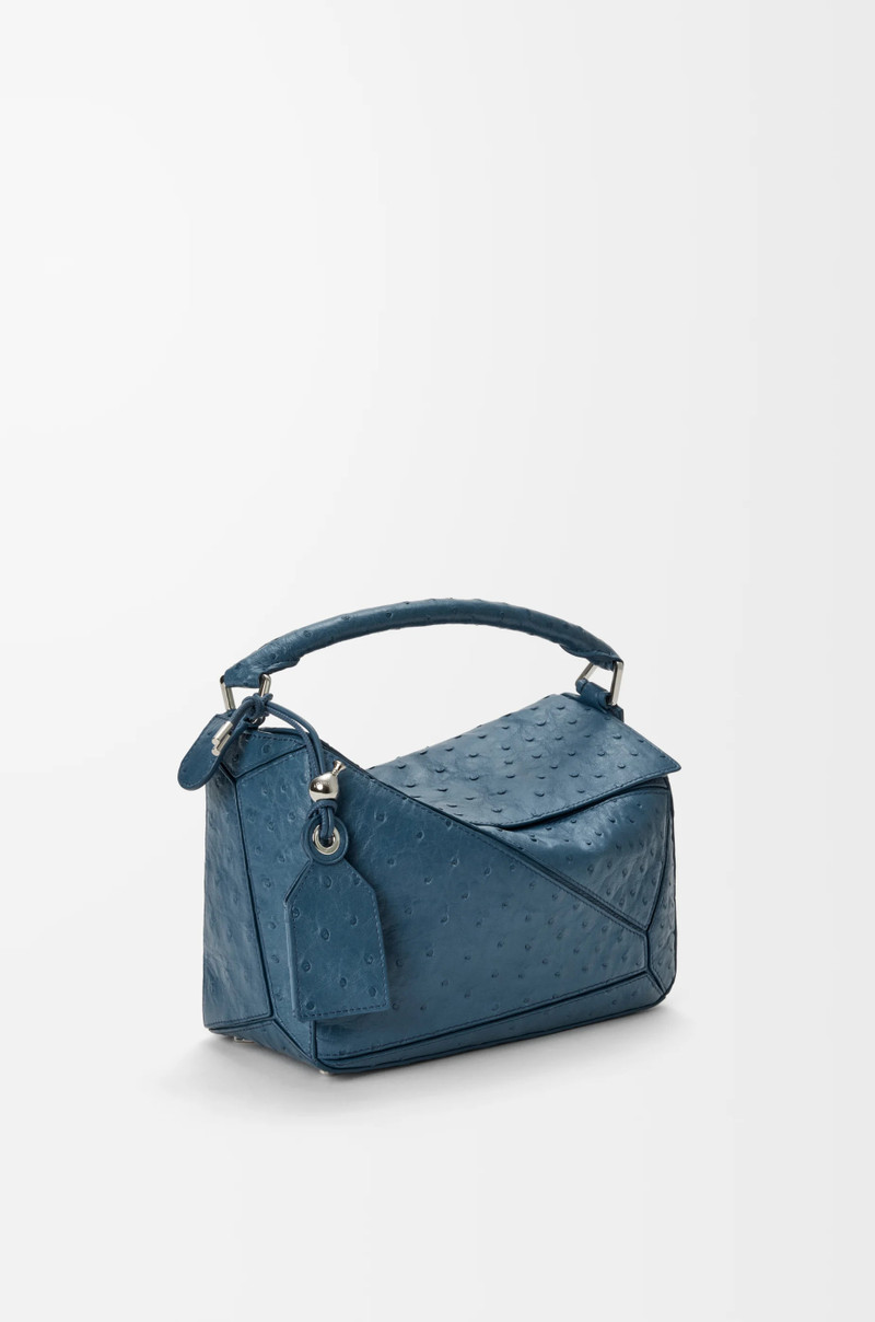 Small Featherlight Puzzle bag in ostrich 3
