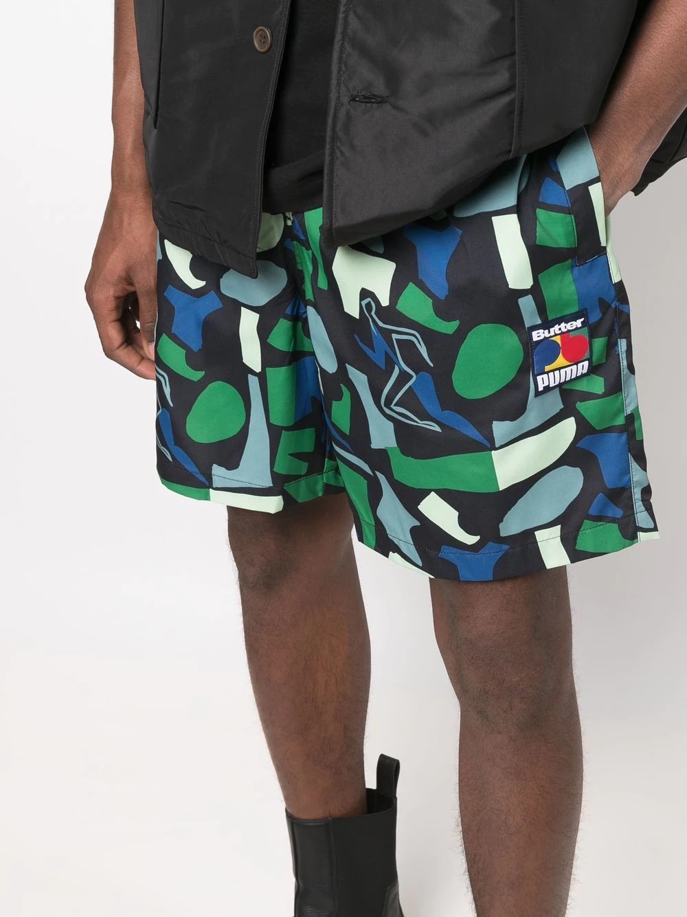 graphic-print straight-leg shorts - 5