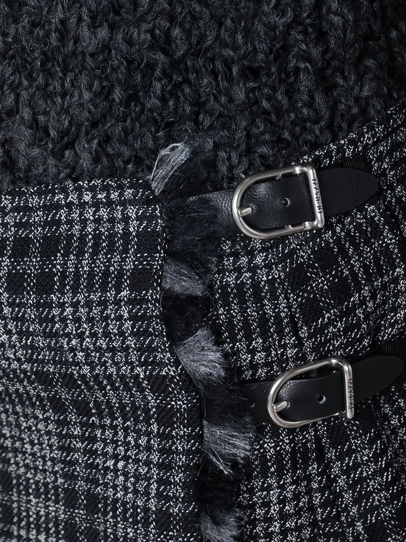 pleated check mini skirt 5