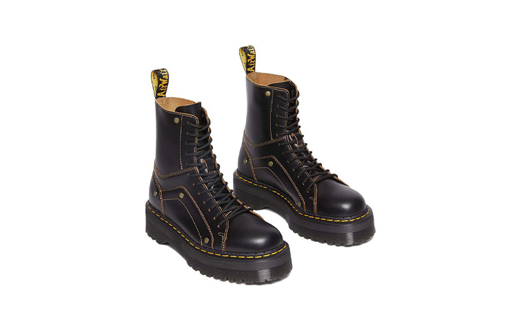 (WMNS) Dr. Martens Jadon Decon Smooth Platform Leather Boot 'Black' 31211001 - 3