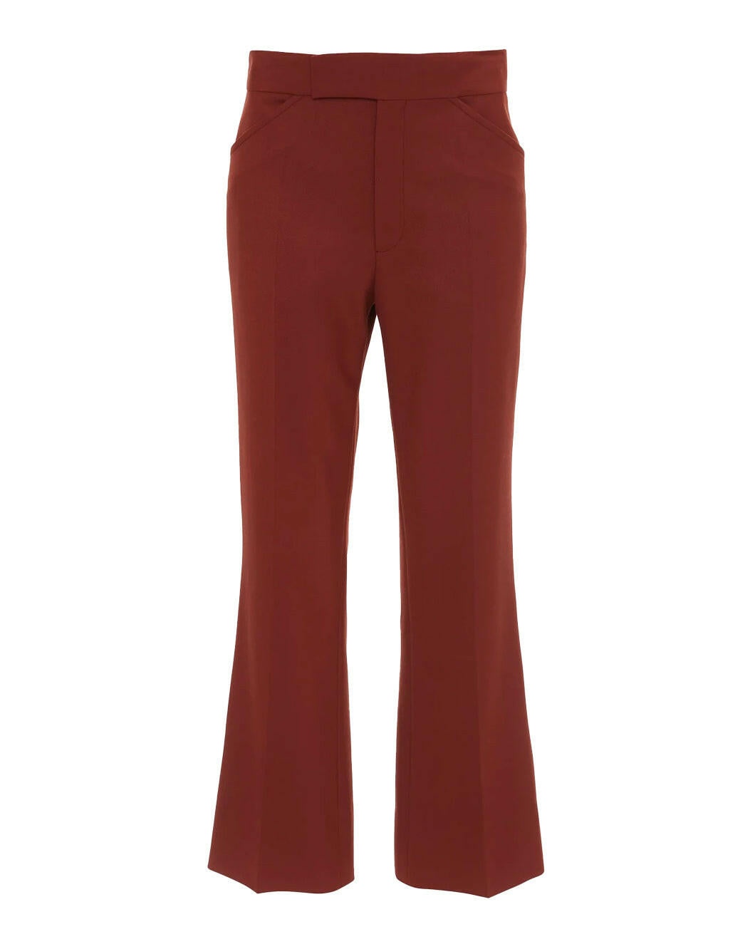 WIDE CROPPED FLARE TROUSER - 1