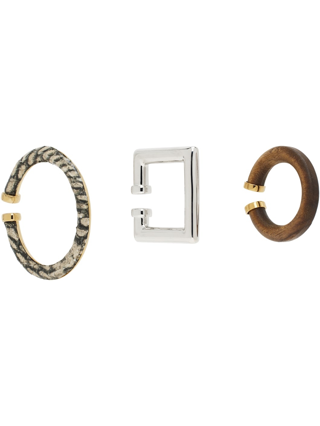 Multicolor La Croisière 'The Ear Jewelry' Ear Cuff Set - 2