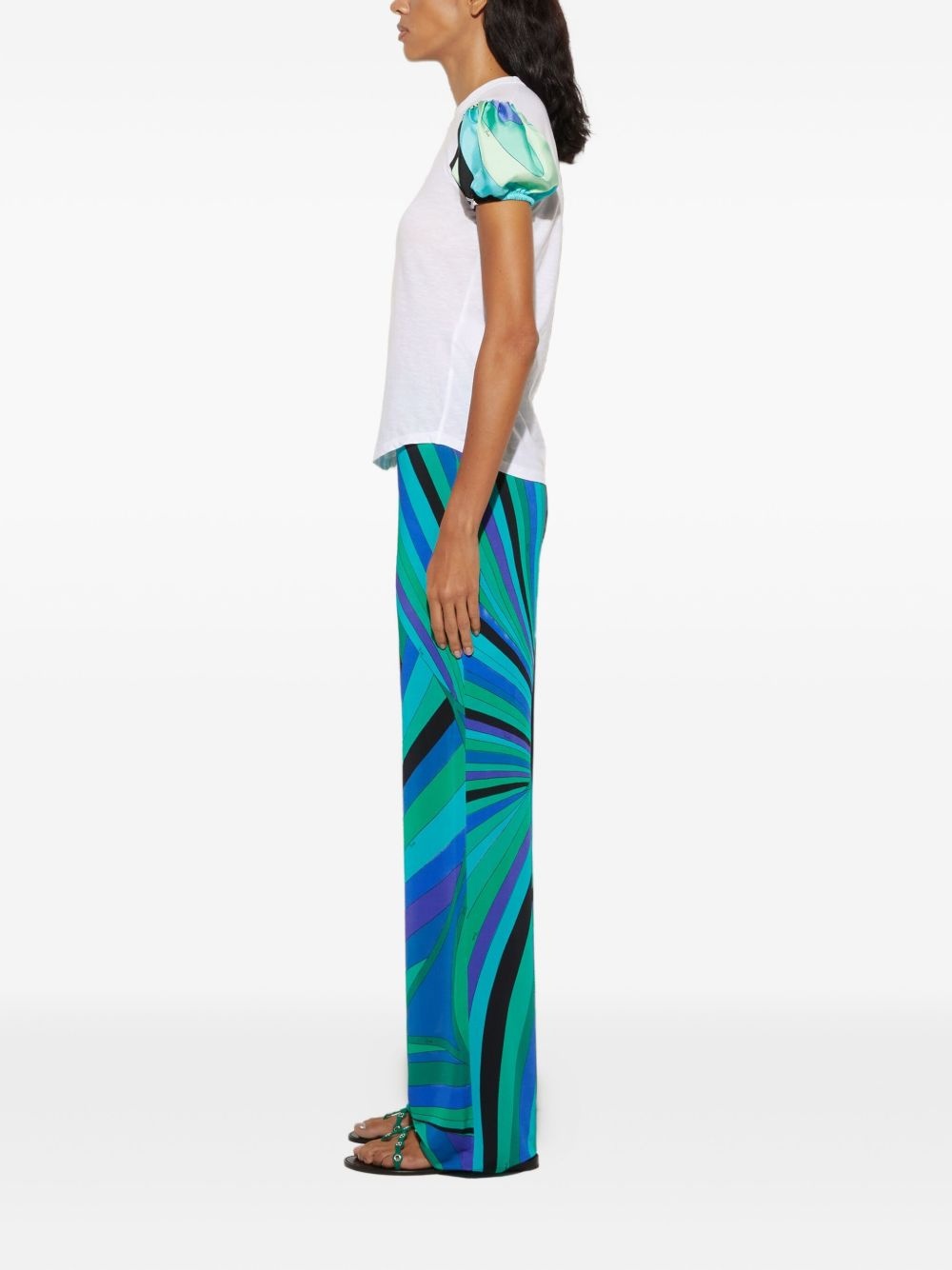Iride-print trousers - 3