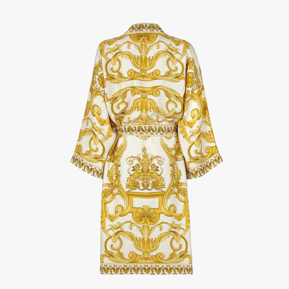 Fendace multicolor silk robe - 2