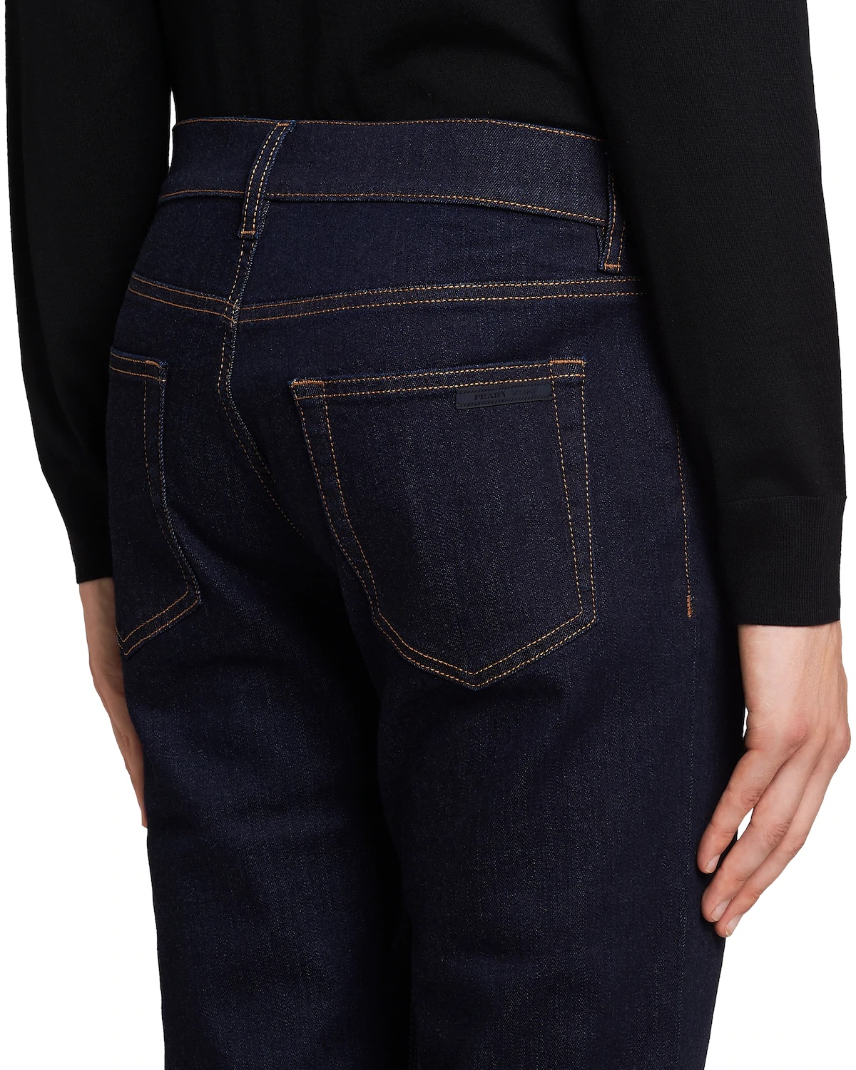 Tapered-fit stretch-denim trousers - 5