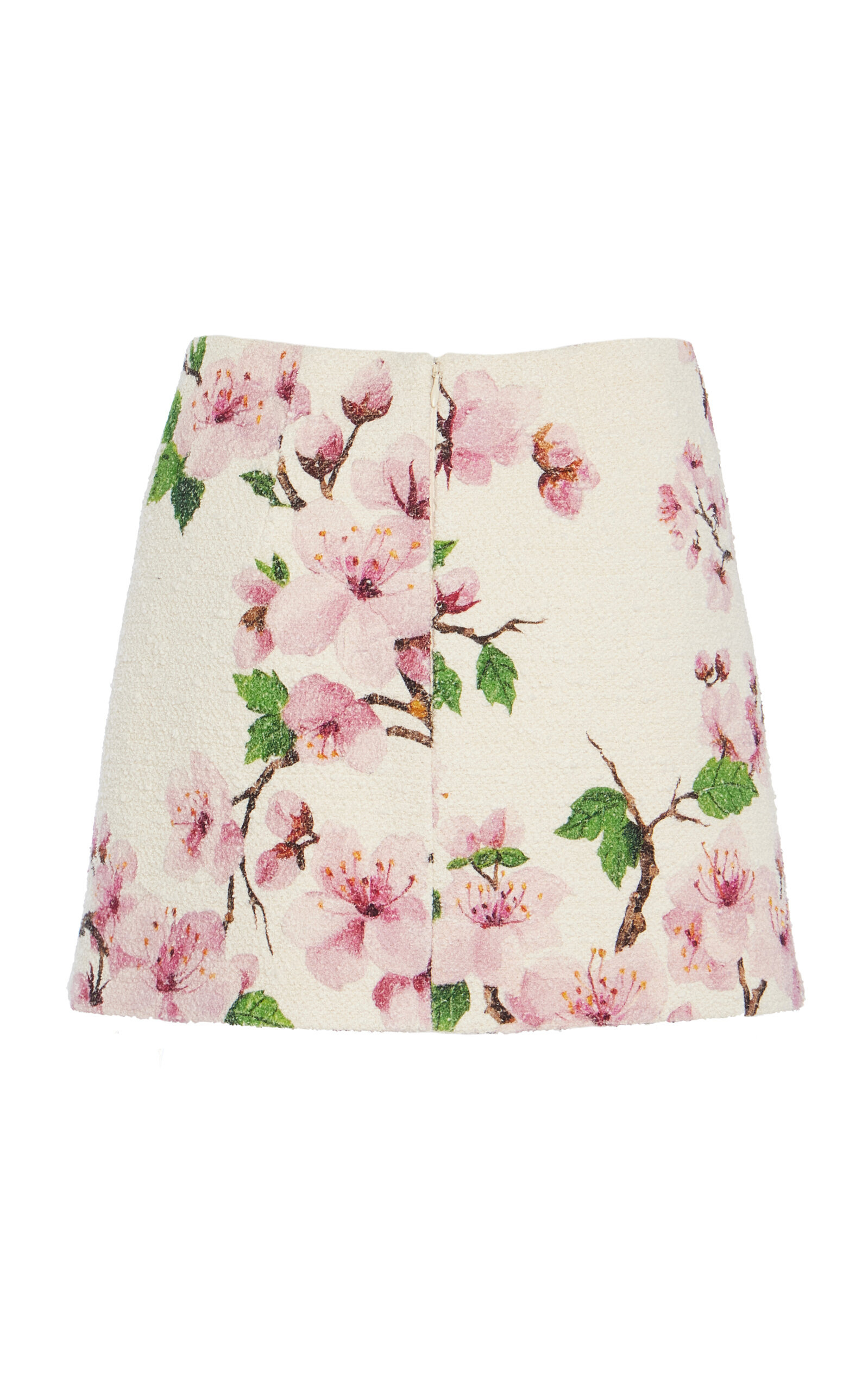 Embroidered Tweed Mini Skirt ivory - 7
