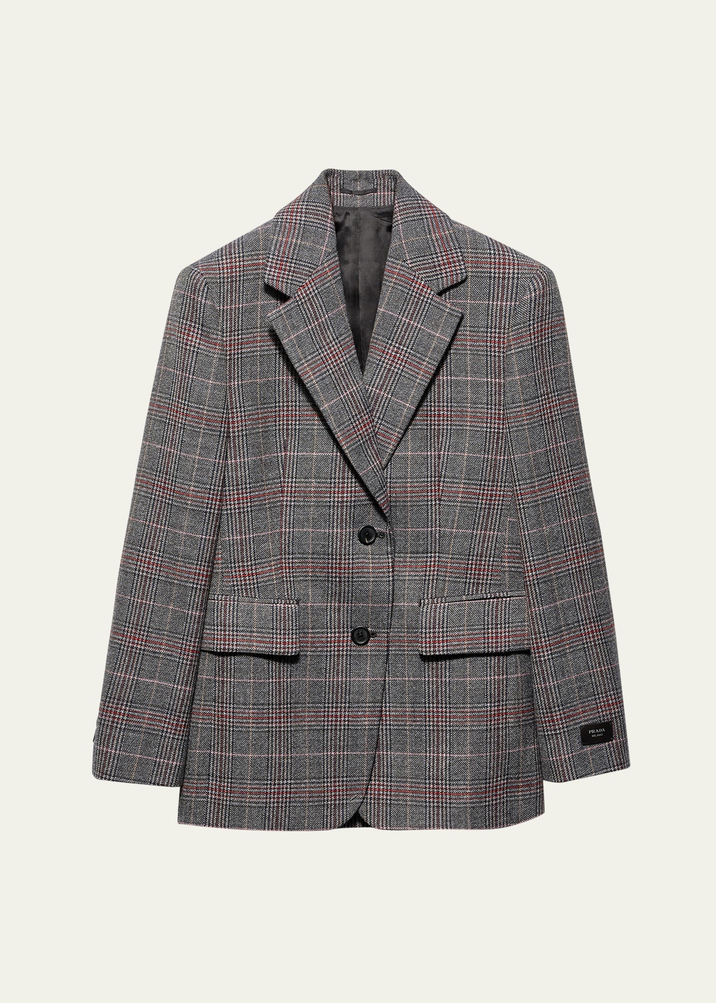 Prince of Wales Wool Blazer - 1