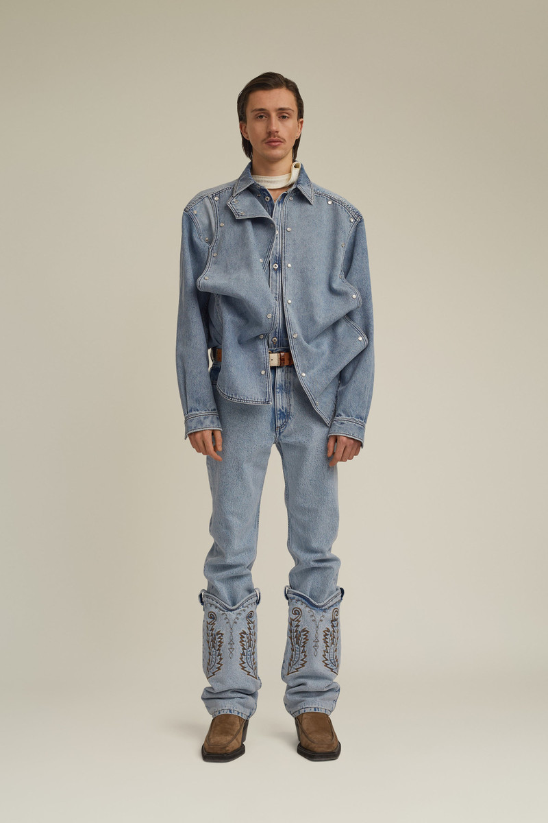 Y/Project Snap Panel Denim Shirt outlook