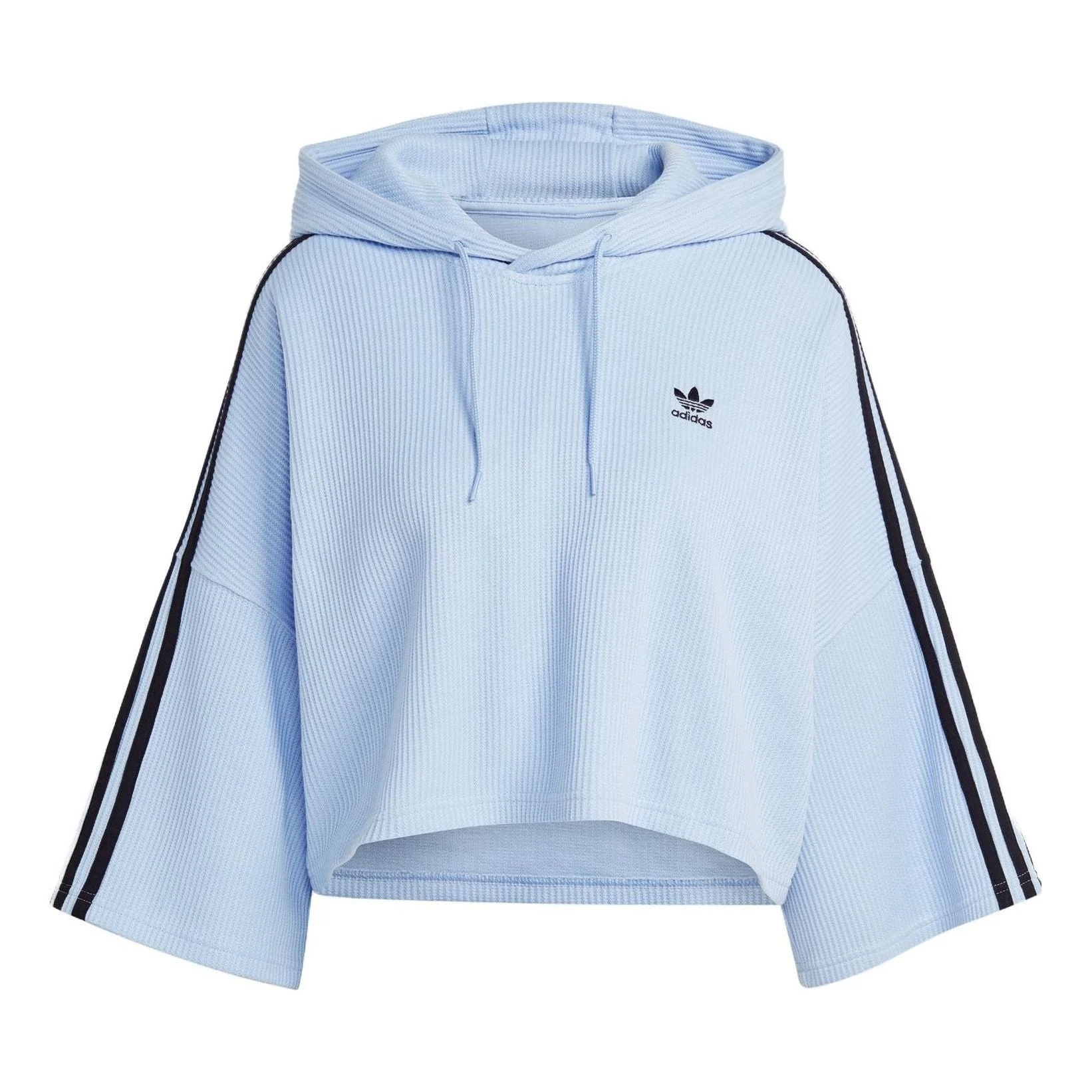 (WMNS) adidas Cropped Hoodies 'Blue' IC5460 - 1