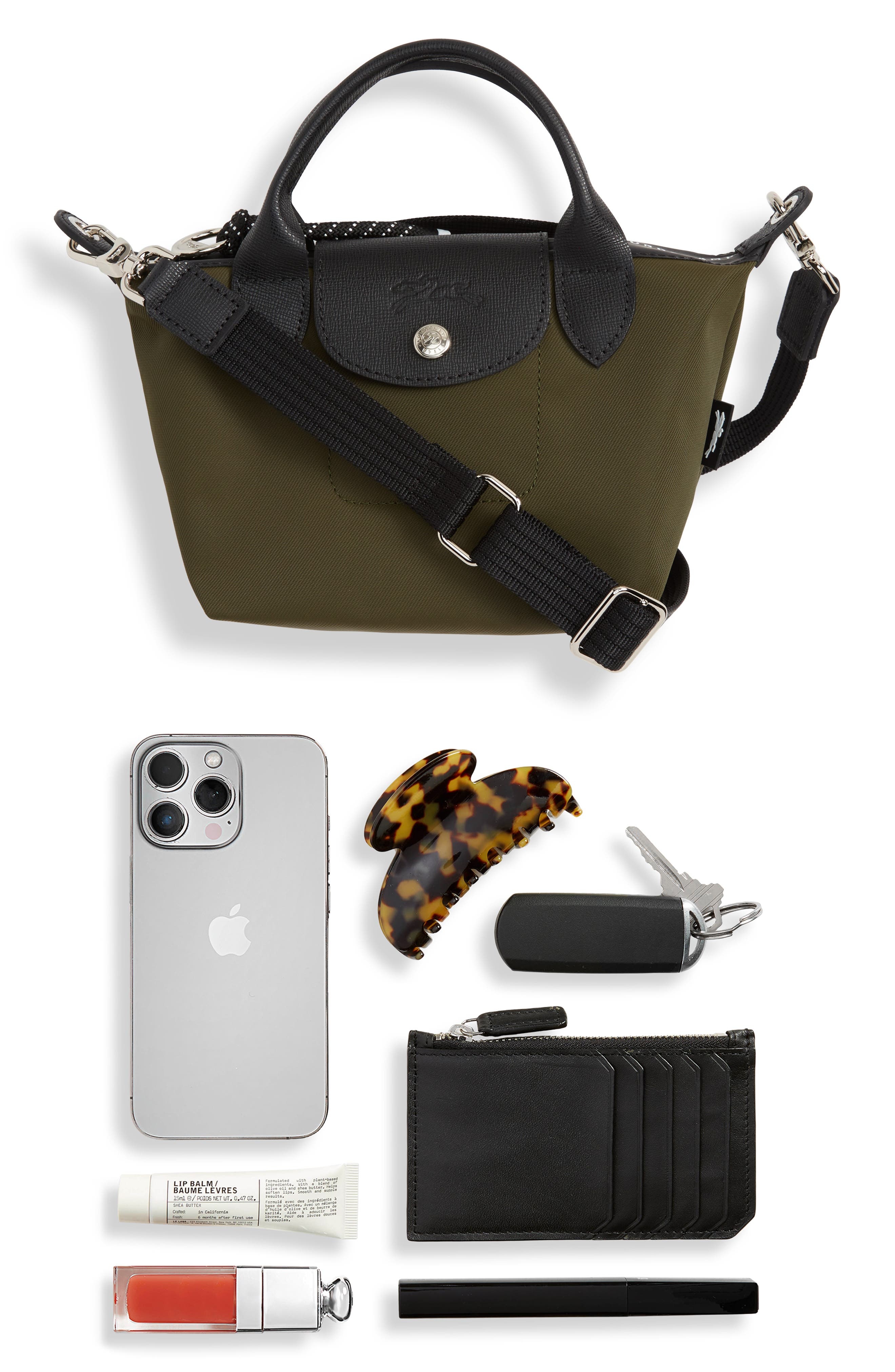 Longchamp Le Pliage Small Crossbody Bag in Khaki/khaki at Nordstrom - 4