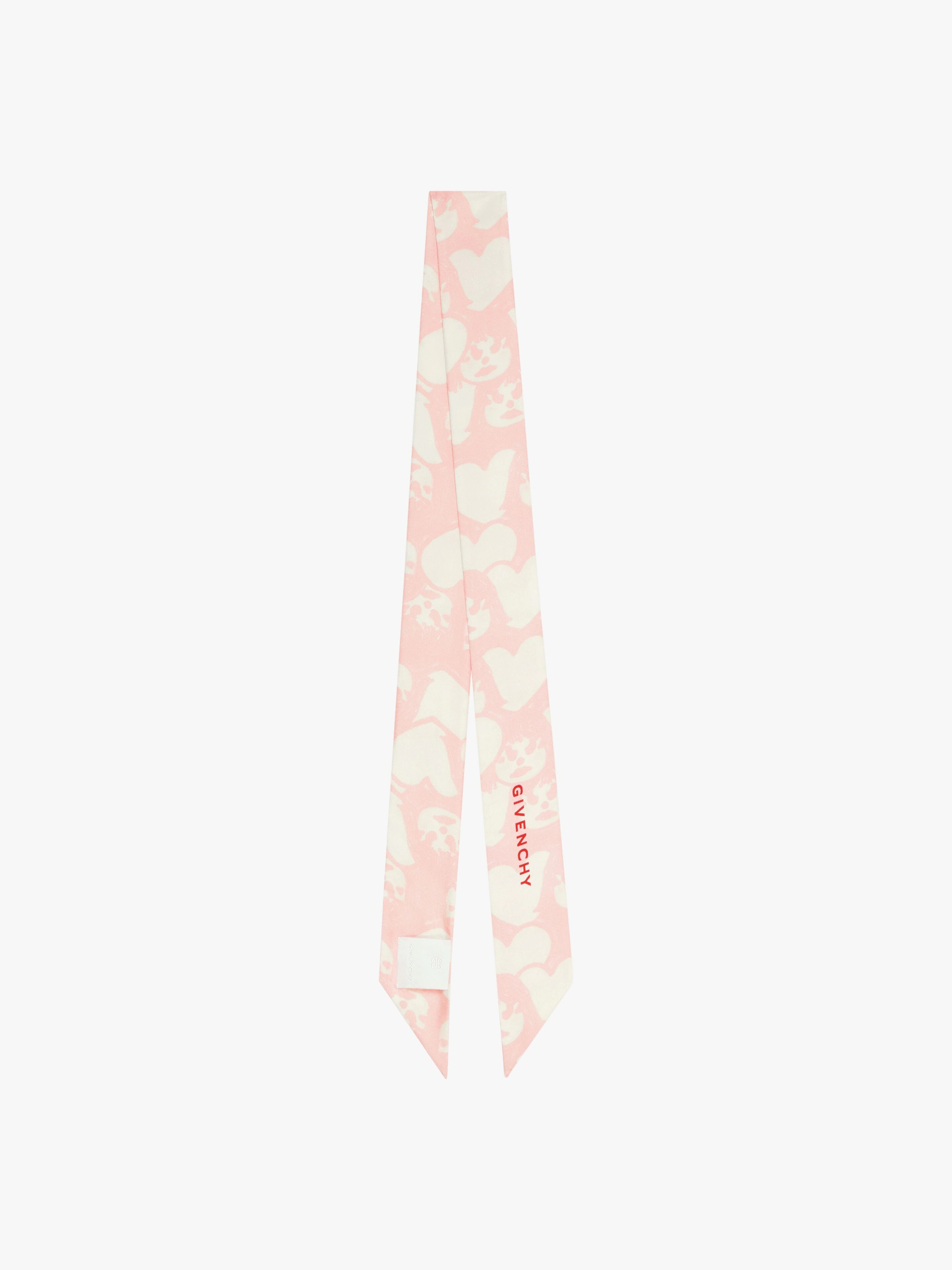SCARF IN SILK WITH TAG EFFECT PRINTS - 2