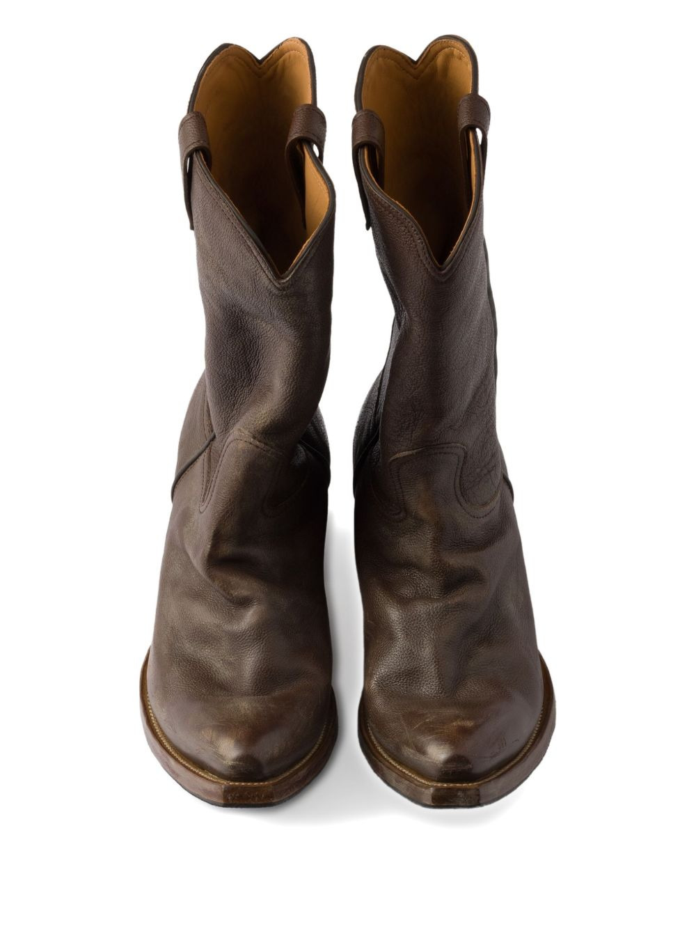 leather cowboy boots - 3