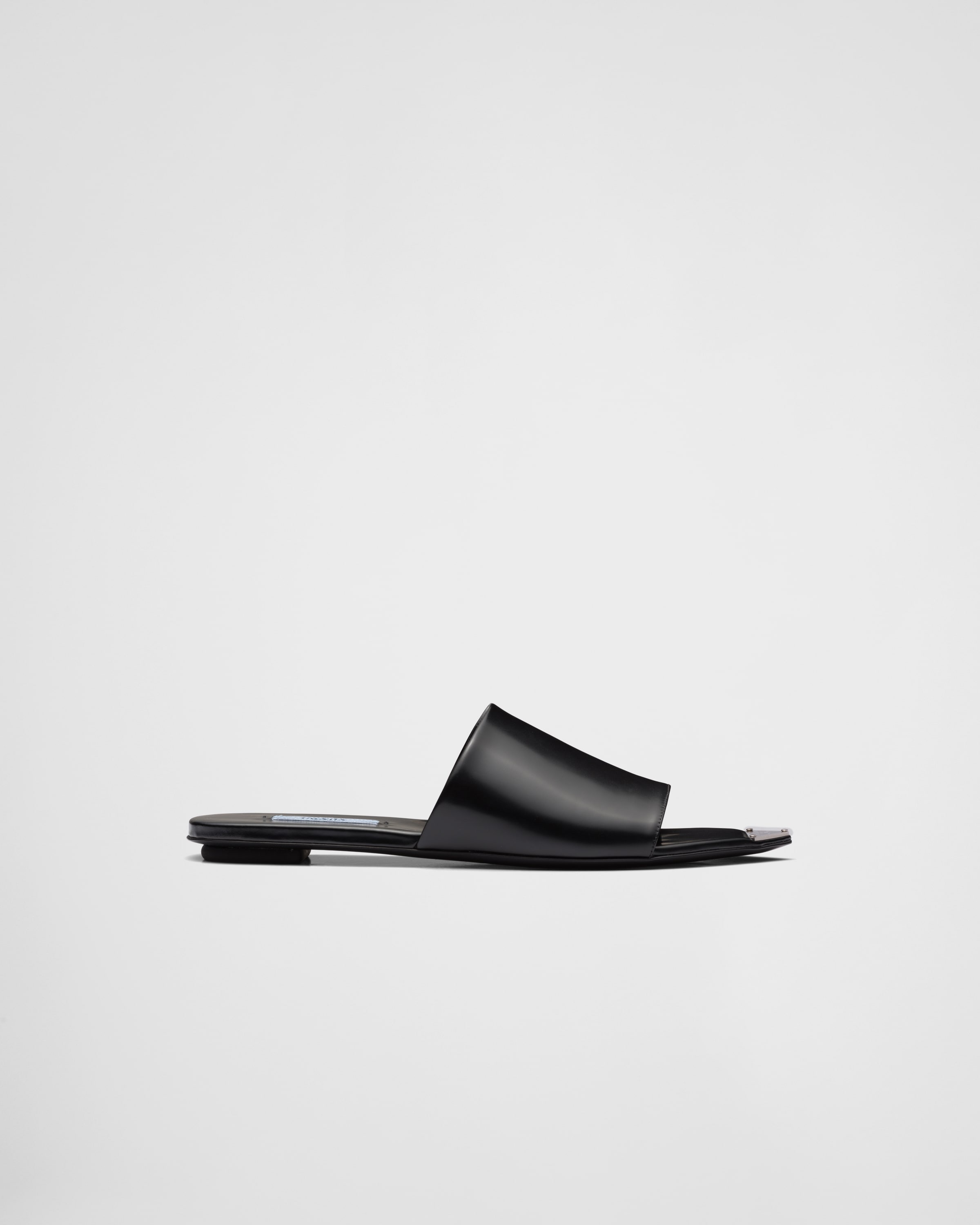 Brushed leather slides - 2