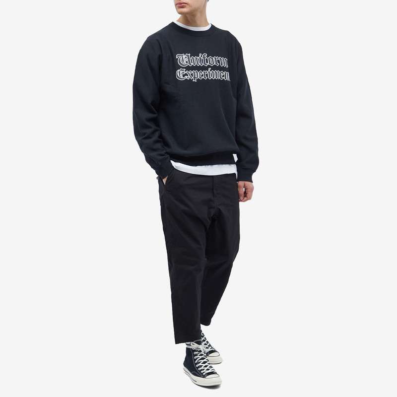 Uniform Experiment Uniform Experiment Gothic Logo Crew Sweat outlook