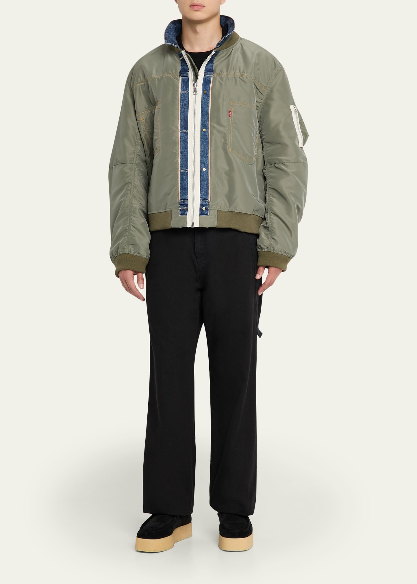 x Levi’s® Men’s Denim and Nylon Twill Reversible Blouson - 2