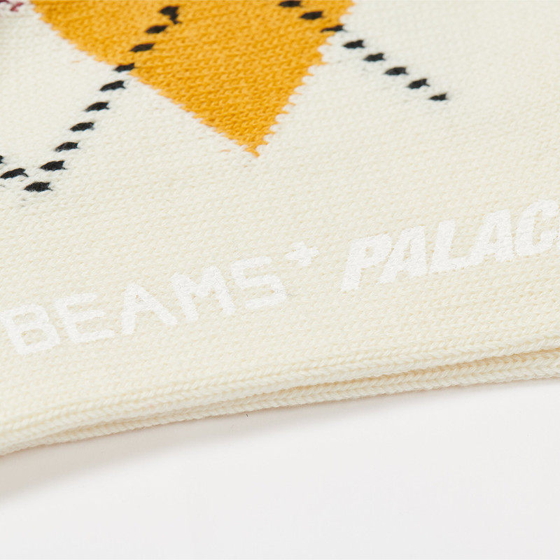 PALACE BEAMS PLUS ARGYLE SOCKS WHISPER WHITE 3