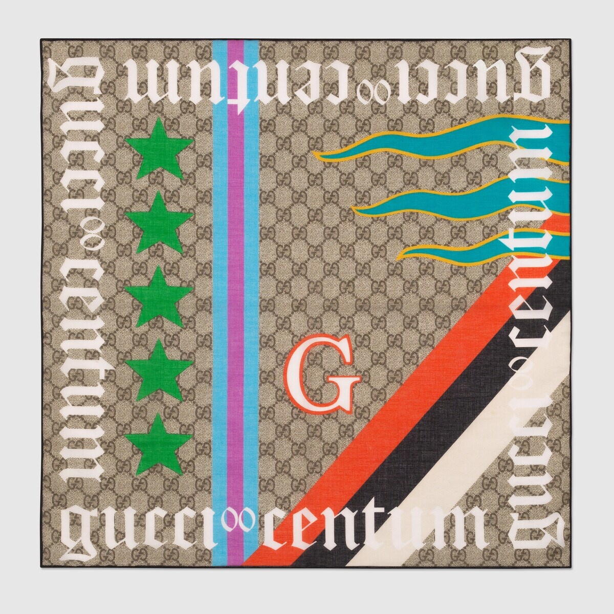 'Gucci Centum' print scarf - 1