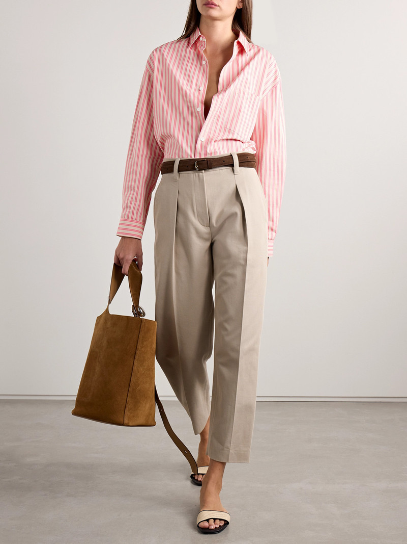 MATTEAU Striped Cotton-poplin Shirt outlook