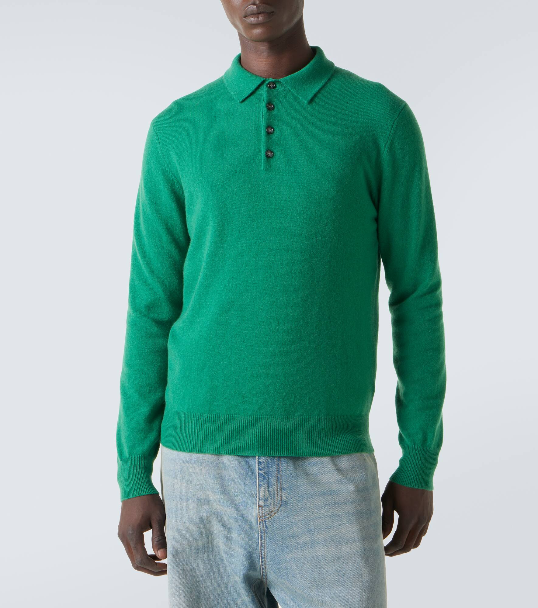 Cashmere polo sweater - 3