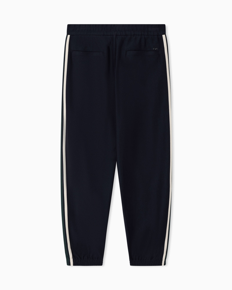 EMPORIO ARMANI LYOCELL-BLEND DOUBLE JERSEY JOGGERS WITH BANDS outlook