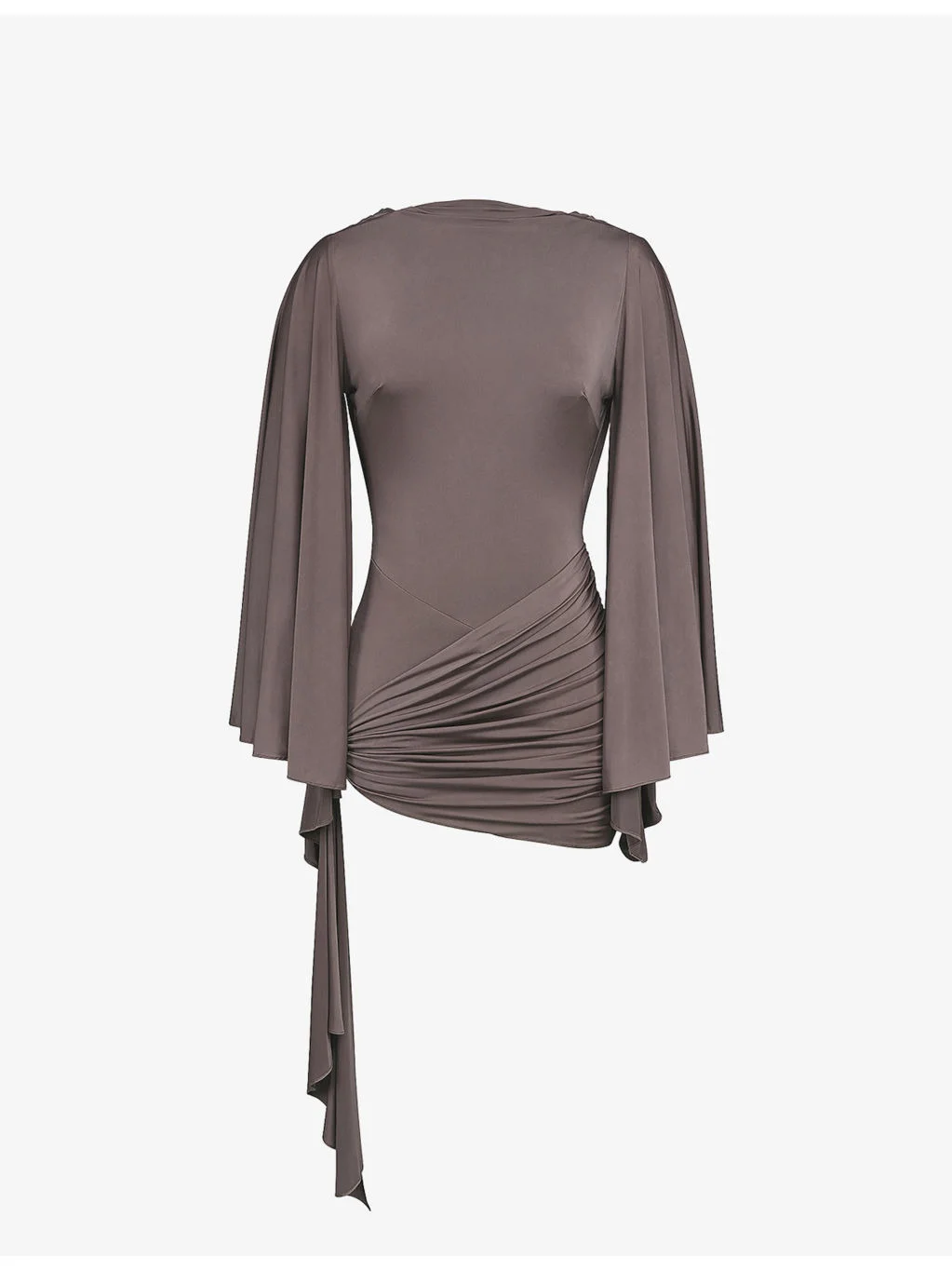 Lavine Drape-Sleeve Stretch-Jersey Playsuit - 1