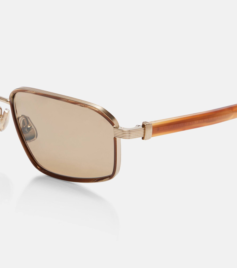 Brunello Cucinelli Jarama rectangular sunglasses outlook