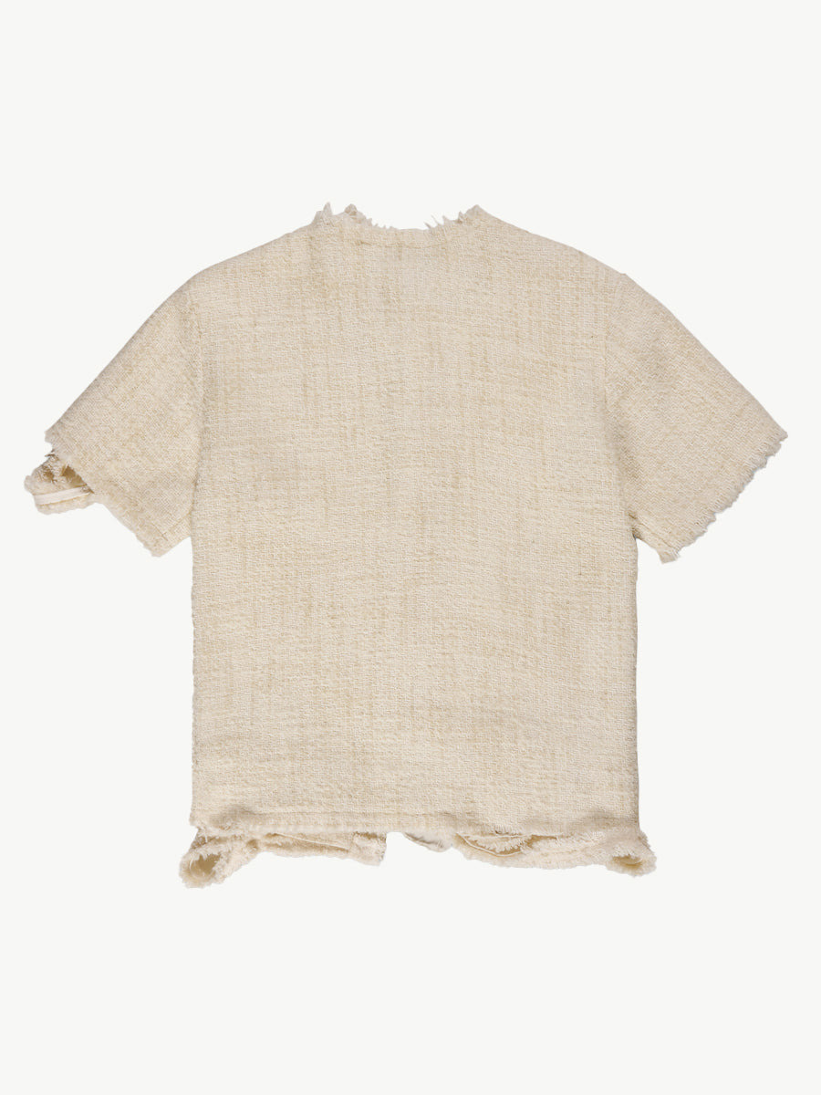 Darkettone Boucle Tee Off White - 7