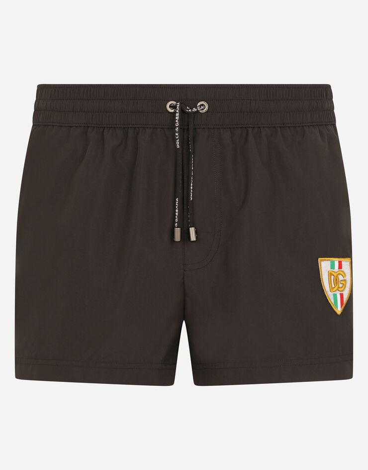 Short swim trunks with DG patch - 1